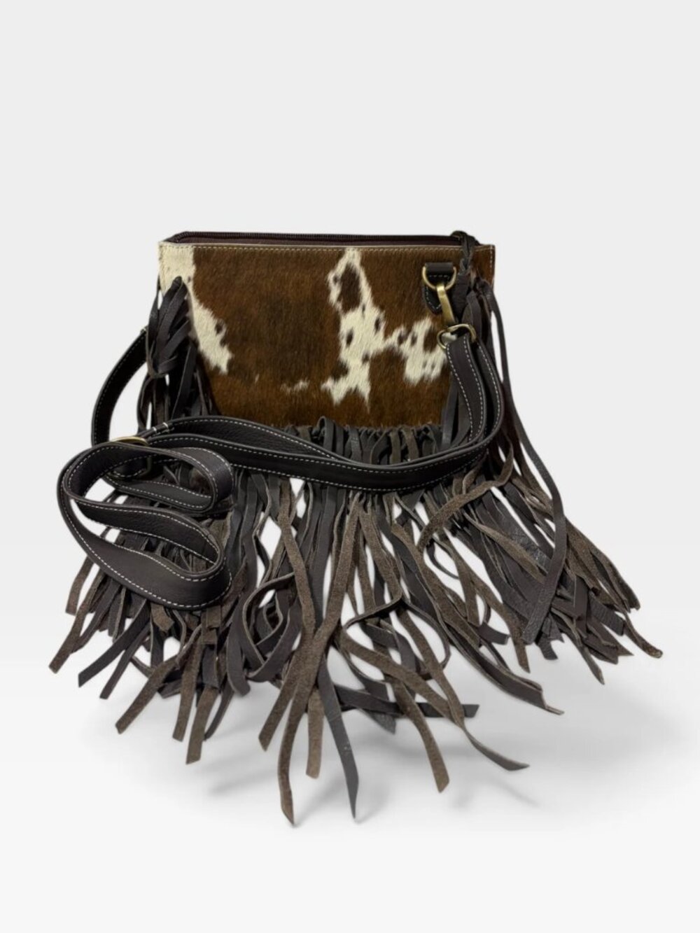 The Jesse Crossbody Cowhide Fringe Tassel Purse Bag